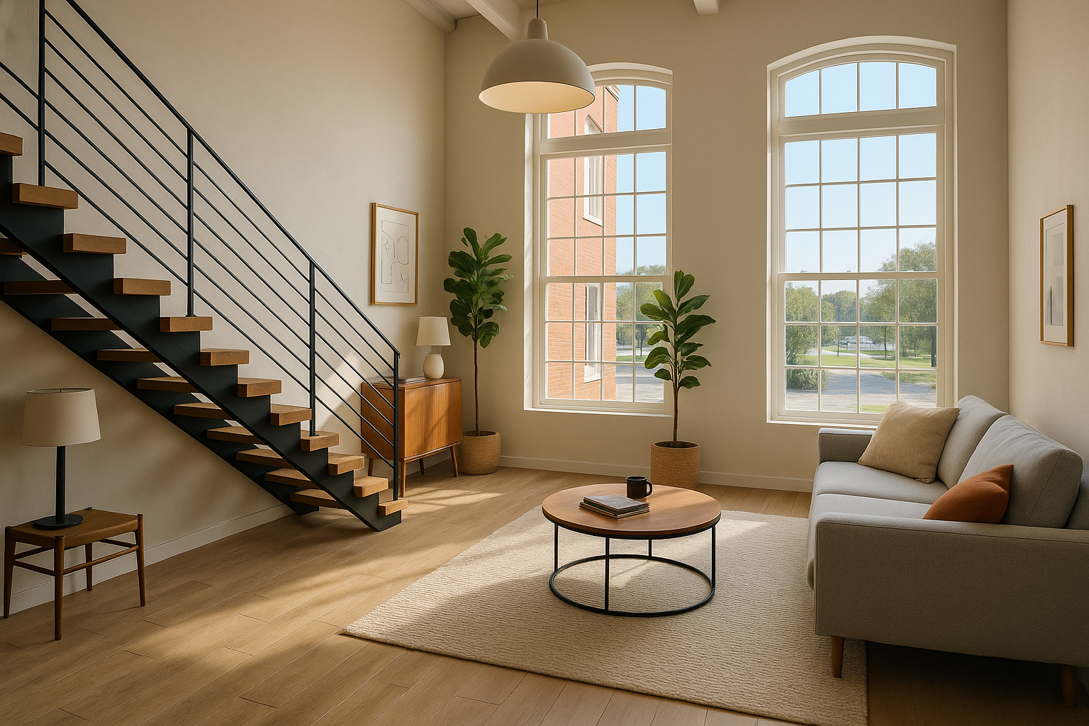 Overton Lofts Studio Rendering